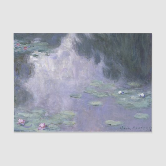 Claude Monet Water Lilies 1907 Nymphéas GalleryHD Tissuepapier (Voorkant)