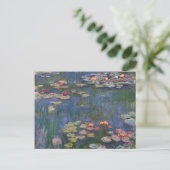 Claude Monet Water Lilies 1916 Fine Art Briefkaart (Staand voorkant)