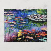 Claude Monet Water Lilies 1916 Fine Art Briefkaart (Voorkant)