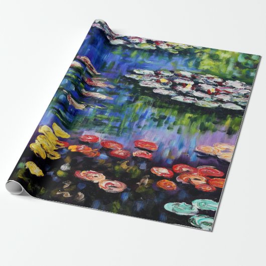Claude Monet Water Lilies 1916 Fine Art Cadeaupapier (Uitgerold)