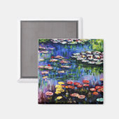 Claude Monet Water Lilies 1916 Fine Art Magneet (Voorkant / Achterkant)