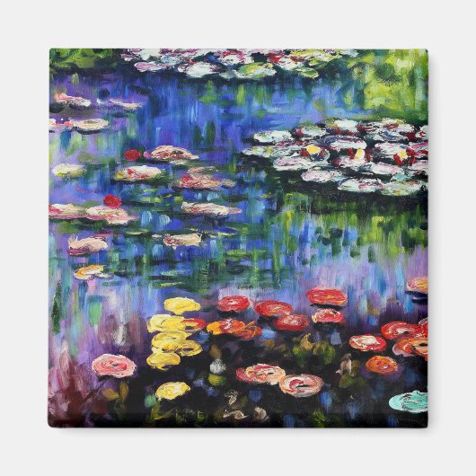 Claude Monet Water Lilies 1916 Fine Art Magneet (Voorkant)
