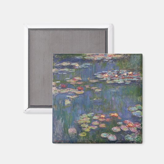Claude Monet Water Lilies 1916 Fine Art Magneet (Voorkant / Achterkant)