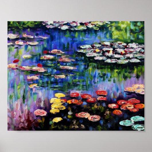 Claude Monet Water Lilies 1916 Fine Art Poster (Voorkant)