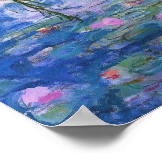 Claude Monet - Water Lilies, 1916 Poster (Hoek)