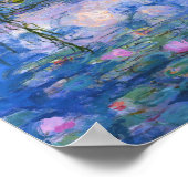 Claude Monet - Water Lilies, 1916 Poster (Hoek)