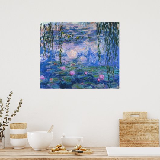Claude Monet - Water Lilies, 1916 Poster (Keuken)