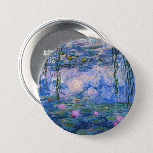 Claude Monet - Water Lilies, 1916 Ronde Button 7,6 Cm (Voorkant /achterkant)