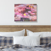 Claude Monet - Water Lilies 1917 Canvas Afdruk (Insitu (Slaapkamer))