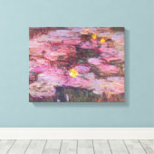 Claude Monet - Water Lilies 1917 Canvas Afdruk (Insitu (Houten vloer))