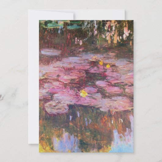 Claude Monet - Water Lilies 1917 Feestdagenkaart (Voorkant)