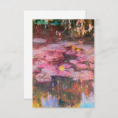 Claude Monet - Water Lilies 1917 Informatiekaartje (Voorkant / Achterkant)
