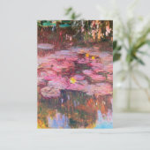 Claude Monet - Water Lilies 1917 Informatiekaartje (Staand voorkant)