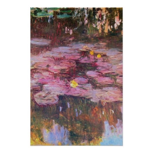 Claude Monet - Water Lilies 1917 Perfect Poster (Voorkant)