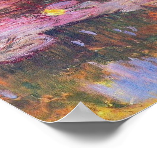 Claude Monet - Water Lilies 1917 Poster (Hoek)
