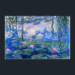 Claude Monet - Water Lilies, 1919, Acryl Muurkunst<br><div class="desc">Claude Monet beroemd schilderij,  Water Lilies,  1919</div>