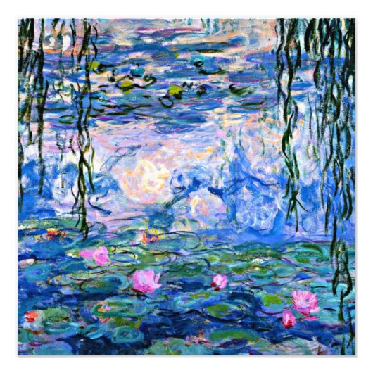 Claude Monet - Water Lilies, 1919 Foto Afdruk (Voorkant)