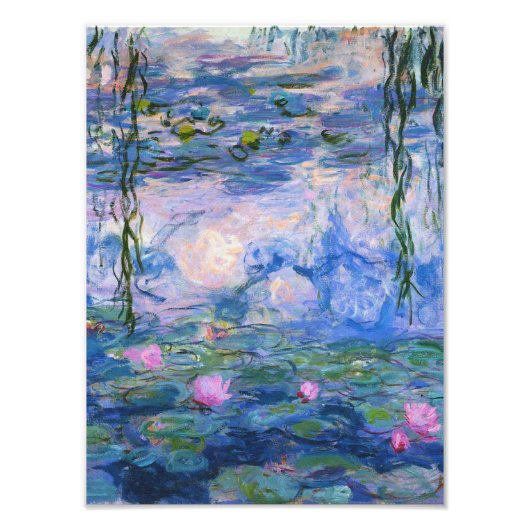 Claude Monet - Water Lilies 1919 Foto Afdruk (Voorkant)