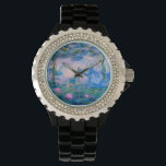 Claude Monet - Water Lilies 1919 Horloge<br><div class="desc">Claude Monet - Water Lilies 1919 . Bekend kunstschilderij.</div>