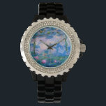 Claude Monet - Water Lilies 1919 Horloge<br><div class="desc">Claude Monet - Water Lilies 1919 . Bekend kunstschilderij.</div>