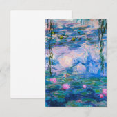 Claude Monet - Water Lilies 1919 Informatiekaartje (Voorkant / Achterkant)