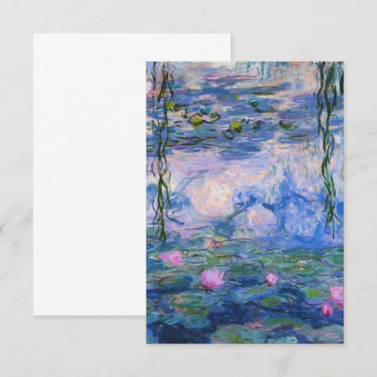 Claude Monet - Water Lilies 1919 Informatiekaartje (Voorkant / Achterkant)