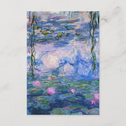 Claude Monet - Water Lilies 1919 Informatiekaartje (Voorkant)