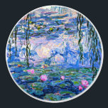 Claude Monet - Water Lilies, 1919, Keramische Knop<br><div class="desc">Claude Monet beroemd schilderij,  Water Lilies,  1919</div>