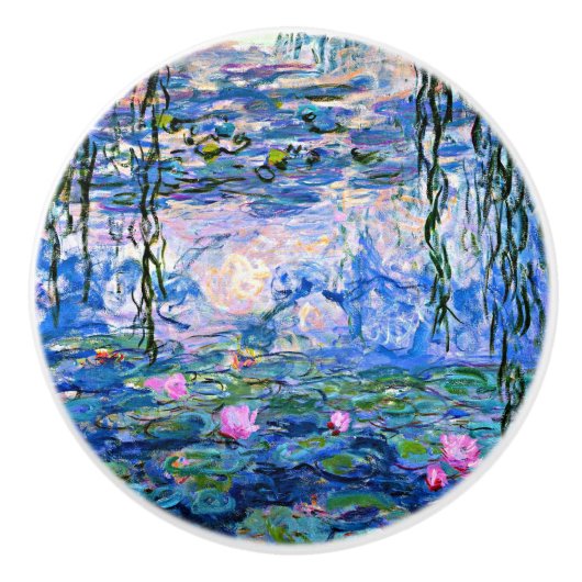 Claude Monet - Water Lilies, 1919, Keramische Knop (Voorkant)