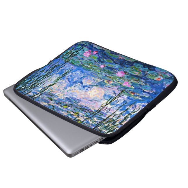 Claude Monet - Water Lilies, 1919 Laptop Sleeve (Voorkant onderkant)