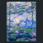 Claude Monet - Water Lilies, 1919 Notitieboek<br><div class="desc">Claude Monet's beroemde schilderij van Waterlelies, 1919.</div>
