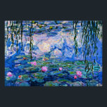 Claude Monet - Water Lilies, 1919, Perfect Poster<br><div class="desc">Claude Monet beroemd schilderij,  Water Lilies,  1919</div>