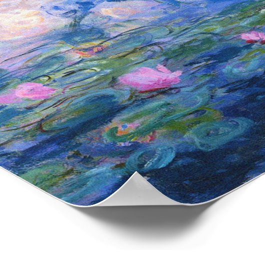 Claude Monet - Water Lilies 1919 Poster (Hoek)