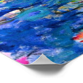 Claude Monet - Water Lilies, 1919 Poster (Hoek)