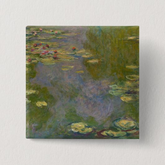 Claude Monet | Water Lilies, 1919 Vierkante Button 5,1 Cm (Voorkant)