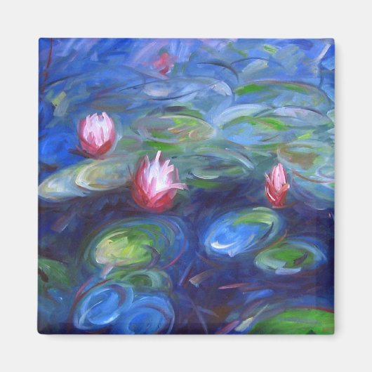 Claude Monet: Water Lilies 2 Magneet (Voorkant)