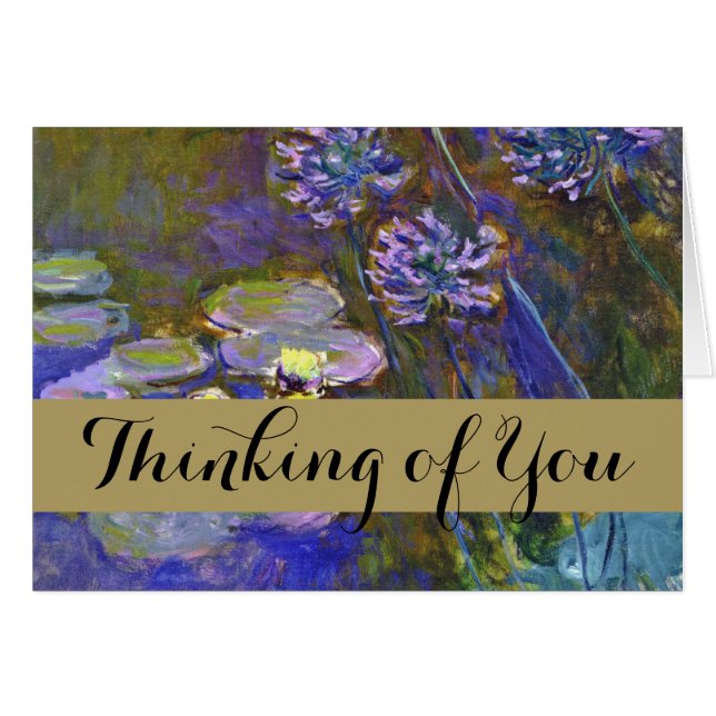 Claude Monet Water Lilies Agapanthus (Voorkant Horizontaal)