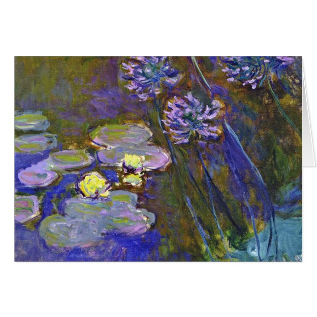 Claude Monet Water Lilies Agapanthus (Voorkant Horizontaal)