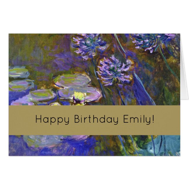 Claude Monet Water Lilies Agapanthus (Voorkant Horizontaal)