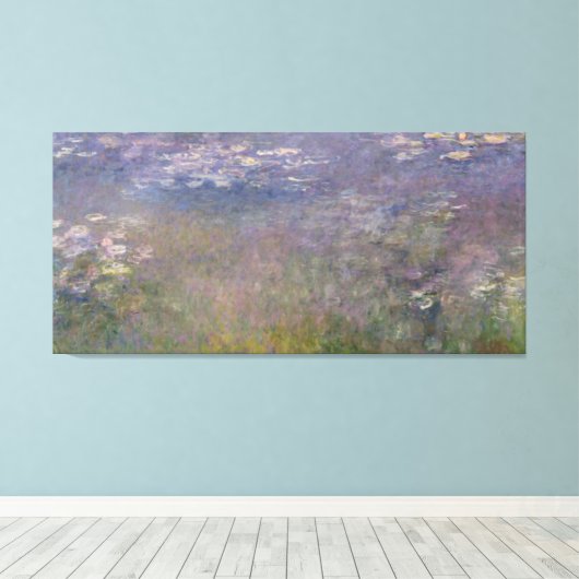 Claude Monet | Water Lilies Agapanthus Canvas Afdruk (Insitu (Houten vloer))