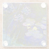Claude Monet Water Lilies Agapanthus Glazen Onderzetter (Achterkant)