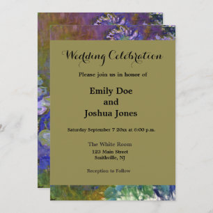 Claude Monet Water Lilies Agapanthus Kaart