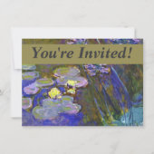 Claude Monet Water Lilies Agapanthus Kaart (Voorkant)