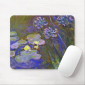 Claude Monet Water Lilies Agapanthus Muismat (Met muis)