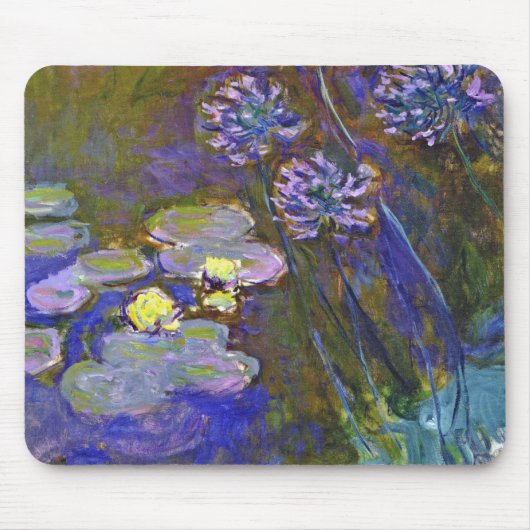 Claude Monet Water Lilies Agapanthus Muismat (Voorkant)