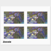 Claude Monet Water Lilies Agapanthus Rechthoekige Sticker (Vel)