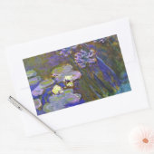 Claude Monet Water Lilies Agapanthus Rechthoekige Sticker (Envelop)