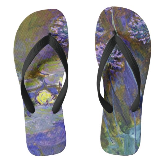 Claude Monet Water Lilies Agapanthus Teenslippers (Voetbed)