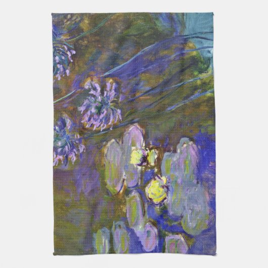 Claude Monet Water Lilies Agapanthus Theedoek (Verticaal)