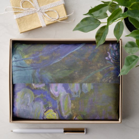 Claude Monet Water Lilies Agapanthus Tissuepapier (Geschenk)